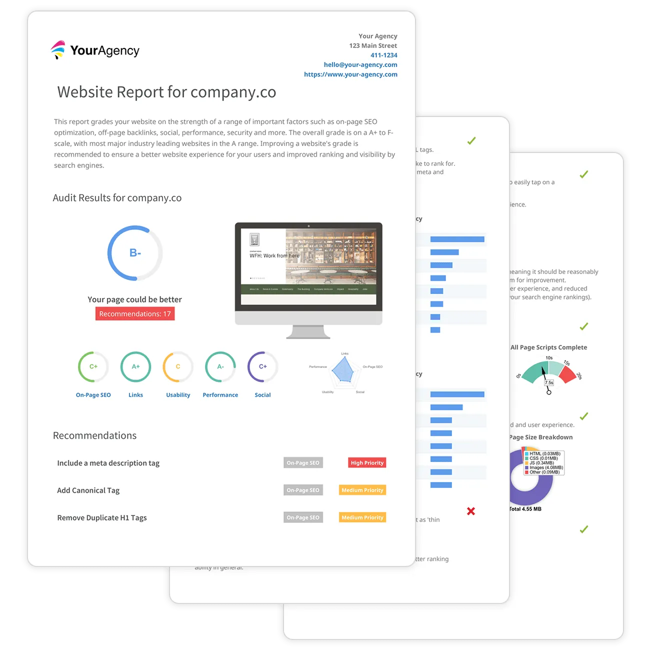 Rapport PDF audit SEO